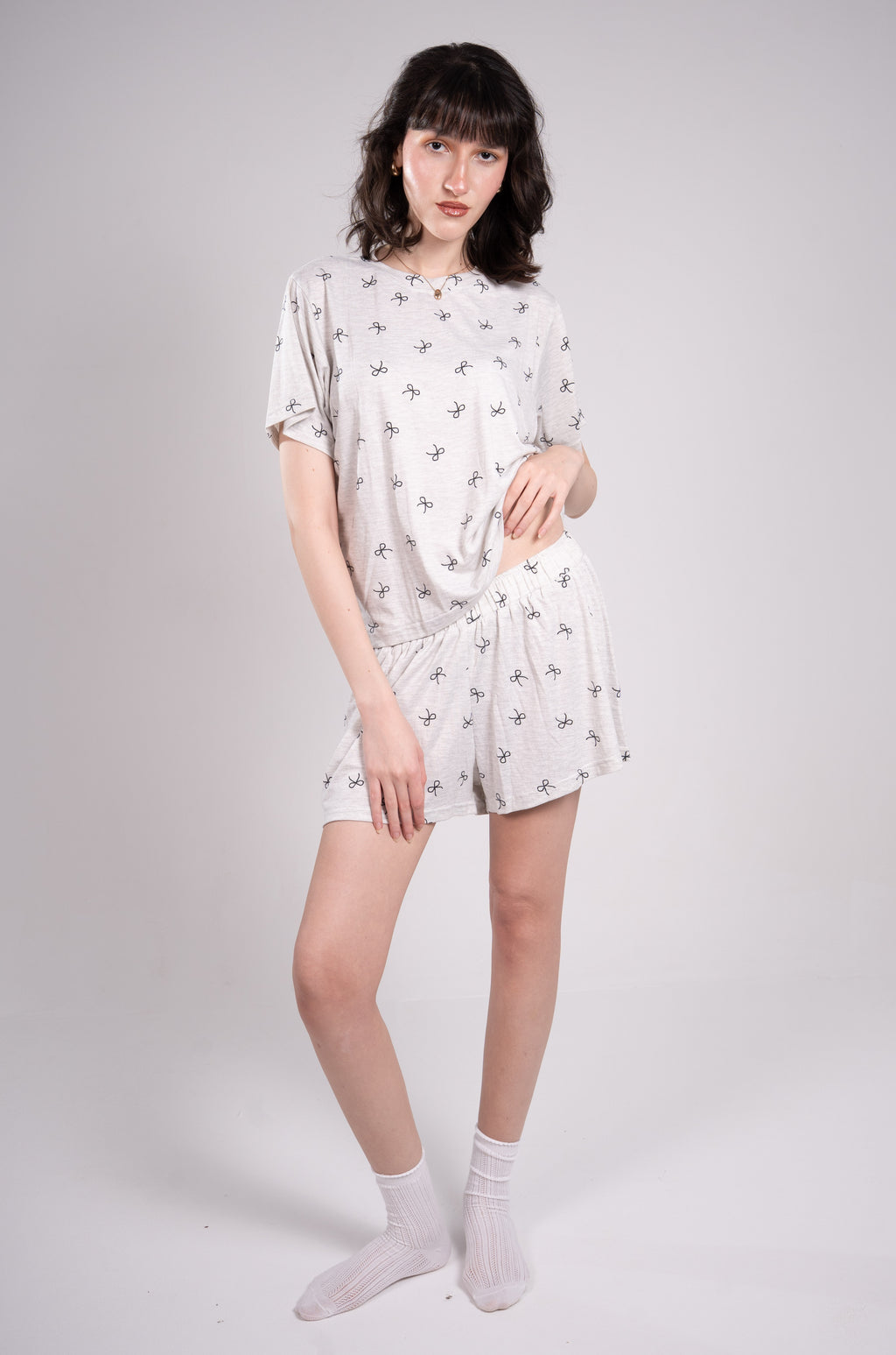 Gray Ribbon Short