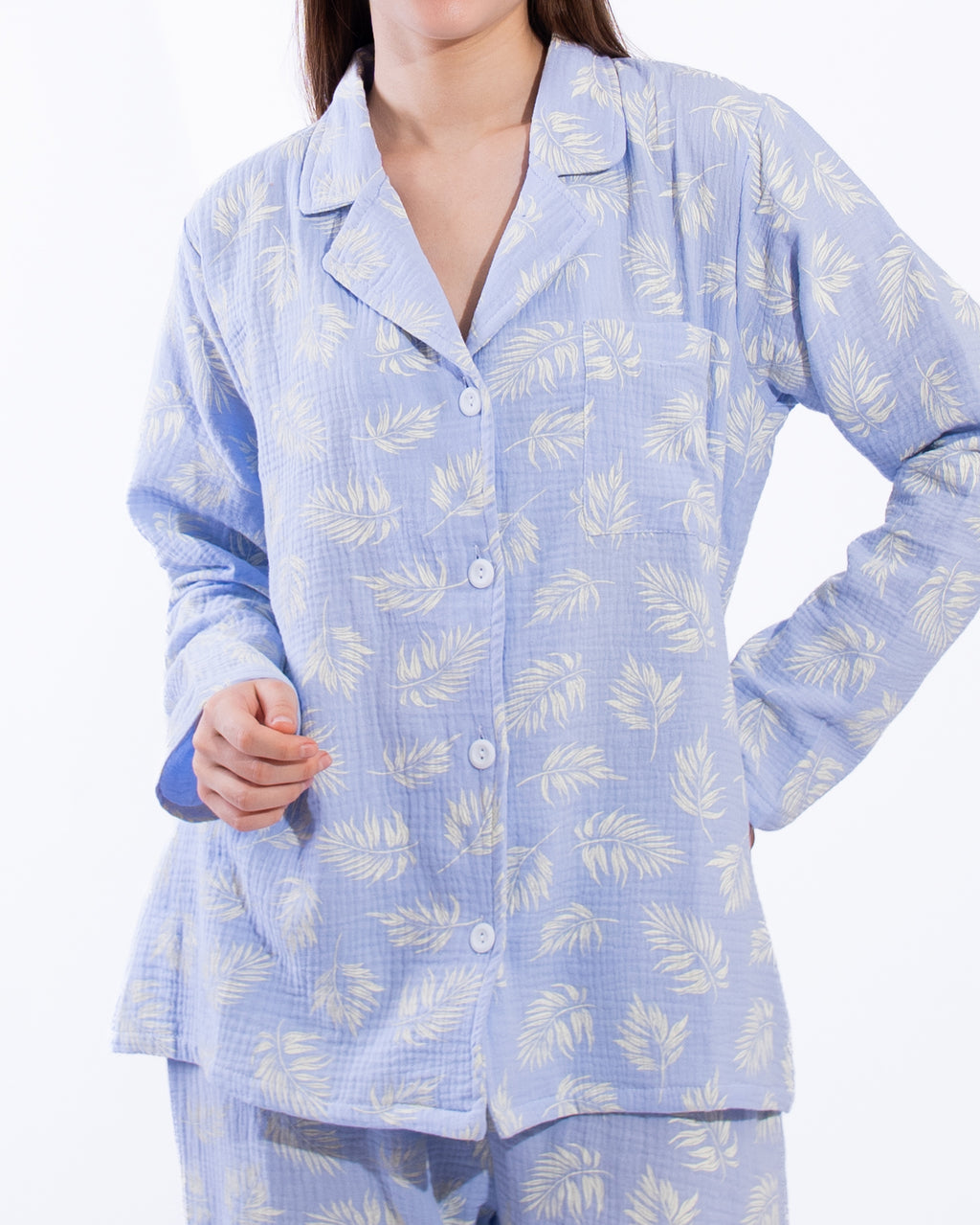 Blue feather - Long sleeve