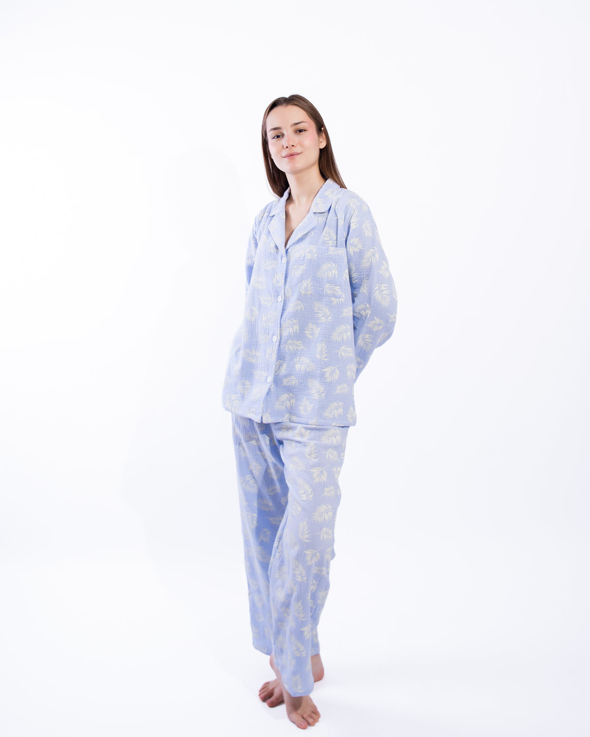 Blue feather - Long sleeve
