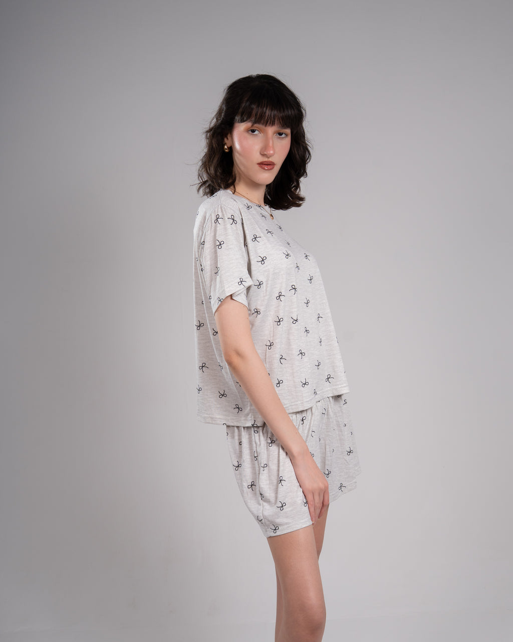 Gray Ribbon Short